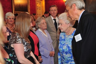 Meeting and speaking to Queen Elizabeth